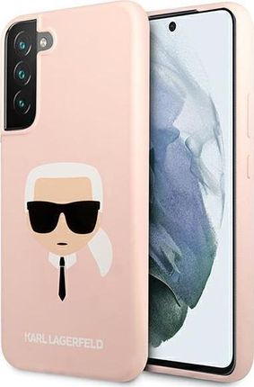 Karl Lagerfeld Etui KLHCS22MSLKHPI Samsung Galaxy S22+ Plus rożowy hardcase Silicone Karl's Head