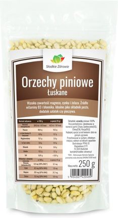 Słodkie Zdrowie Orzechy Piniowe, Orzeszki Pini 250g
