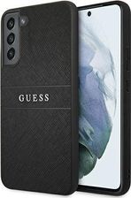 Guess Etui GUHCS22MPSASBBK Samsung Galaxy S22+ Plus czarny Saffiano Stripe