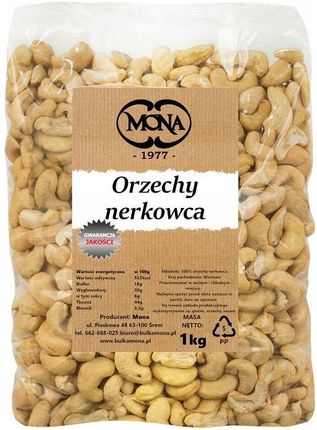 Mona Orzechy Nerkowca Łuskane Połówki Nerkowce 1kg