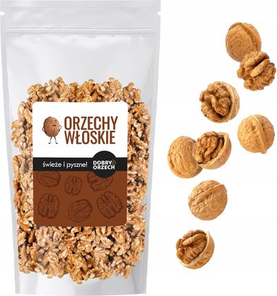 Dobry Orzech Orzechy Włoskie 1kg 100% Naturalne Łuskane Polskie