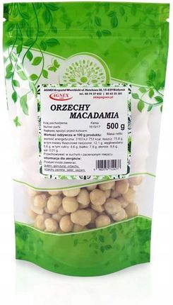 Agnex Orzechy Makadamia 500g Macadamia