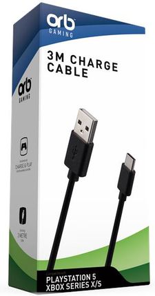 Orb XBX 3m Controller Charge Cable USB C (PS5)