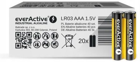 EVERACTIVE 40X BATERIE INDUSTRIAL LR3 R3 AAA 