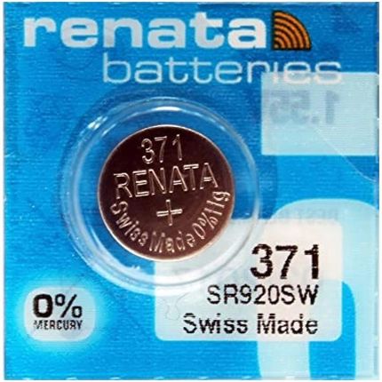 RENATA 10X BATERIA SREBROWA SR 920 SW 371 SR69 G6 - zdjęcie 3
