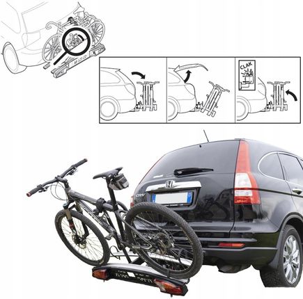 Menabo Merak 2 Rapid Bagażnik Na Hak Rowery 13 Pin Lock - zdjęcie 4