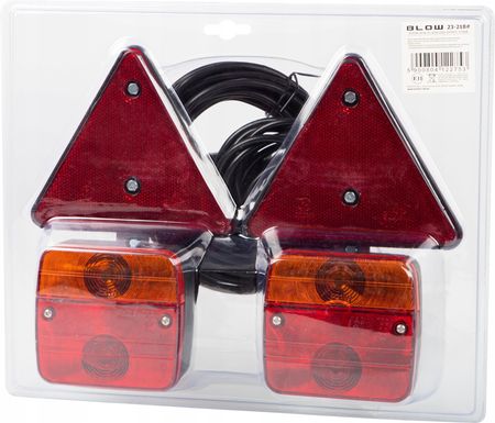 Zestaw Lamp Do Przyczepy Światła Tylne Trójkąt 23 218# - zdjęcie 3