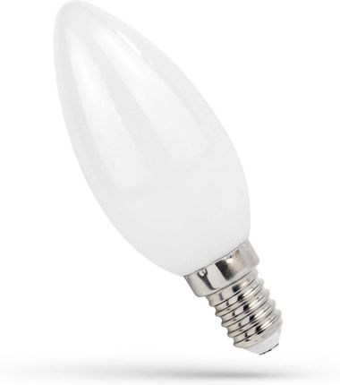 Żarówka LED świeczka E14  1,0W 110lm COG biała neutralna milky 270st. Spectrum WOJ+14578 Wojnarowscy