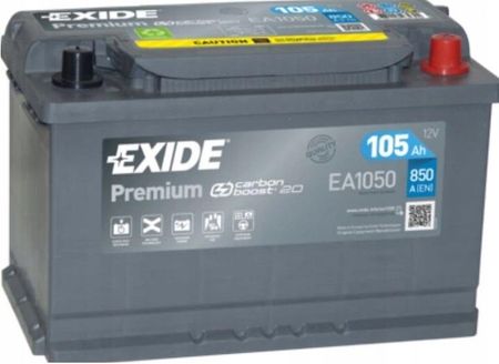 Akumulator Exide Premium 12V 105Ah 850A P+ Ea1050