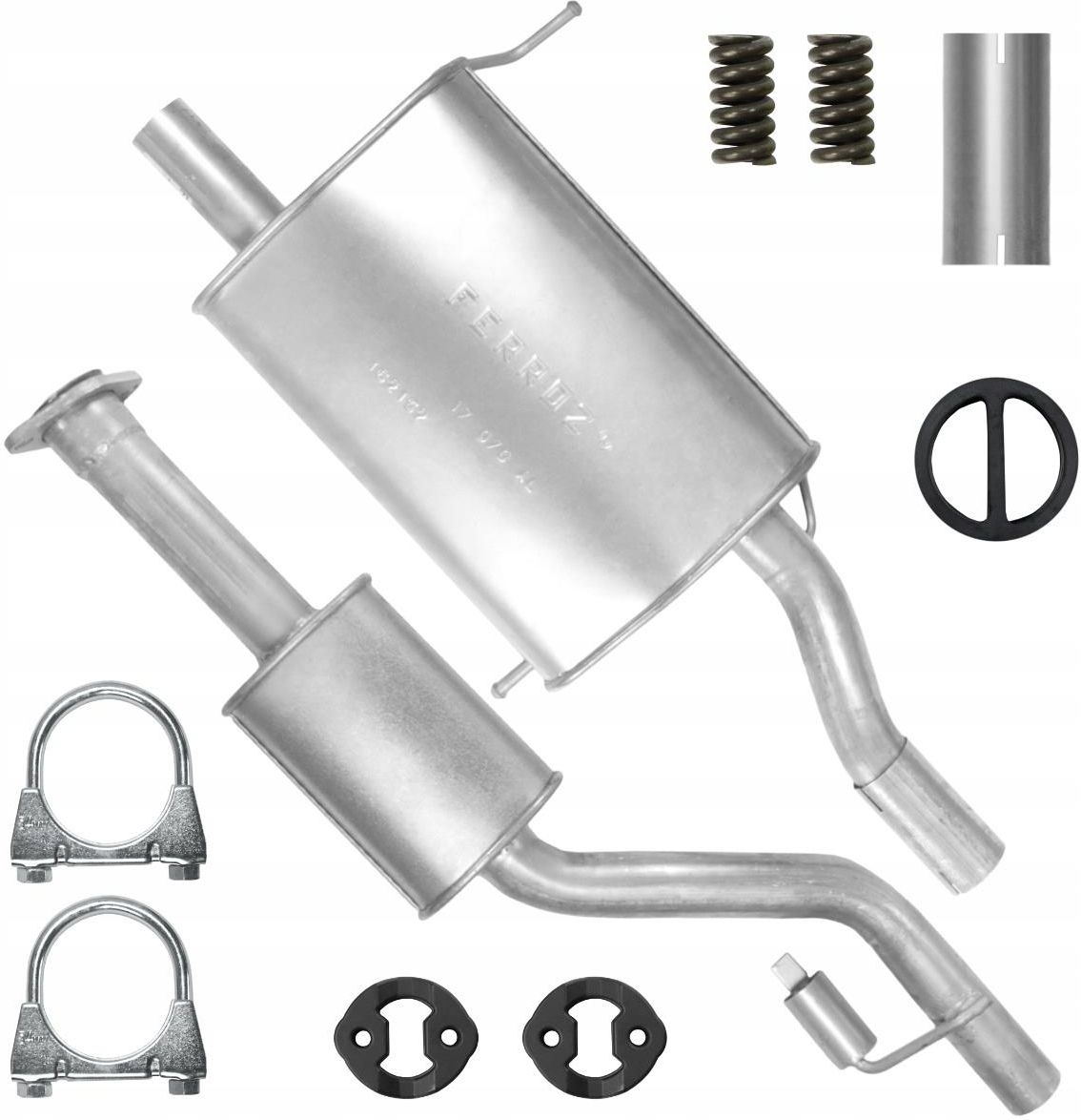 Komplette Auspuffanlage Für BMW 3er Compact (E36) 316/318 - Aluminierter Stahl