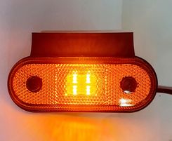 Lampka Obrysowa Led 12/24V Pomarańczowa Boczna Ft 020