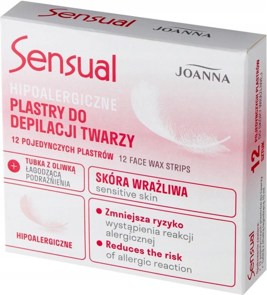 Produkt do depilacji Joanna Sensual Plastry Do Depilacji Twarzy