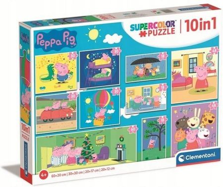 Clementoni Puzzle 10w1 Świnka Peppa. Peppa Pig 20271