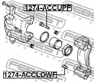 Śruba Zacisku Hamulcowego Przód Hyundai Accent 1274 Acclowf