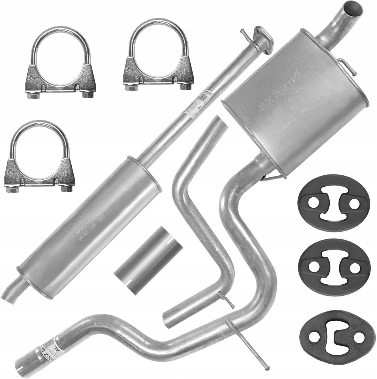 Simons Chromstahl Duplex Sport Auspuffanlage 1x90 Mm Rund Für Ford