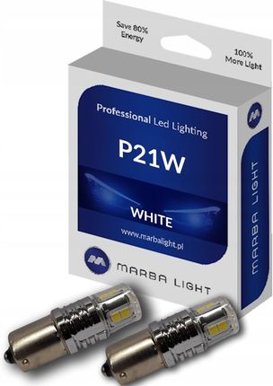 Marba Light Żarówki Led P21W Ba15S 21Xsmd 7020 Białe Olsztyn Ml4G21W
