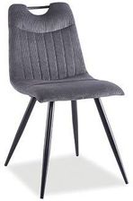 Zdjęcie Signal Krzesło Orfe Sztruks Czarny Szary 14112 147098 14112_147098 - Ełk