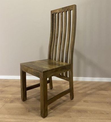 Cudnemeble Drewniane Krzesło Z Żebrowanym Oparciem 3512
