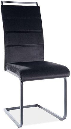 Krzesło Tapicerowane H 441 Velvet Czarne H441Vcc