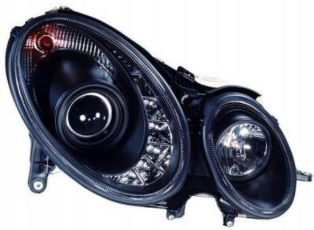 Lampy Przód Mercedes W211 02 06 Clear/Czarne 1615386