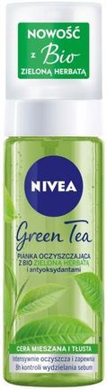 Nivea NiveaGreen Tea Oczyszczająca Pianka Do Twarzy Co Dery Tłustej I Mieszanej 150Ml