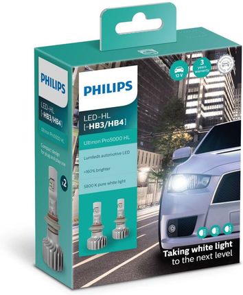 Philips Led Hb3 / 4 12 / 24V 16W Ultinon Pro5000 Hl 2Szt 11005U50Cwx2