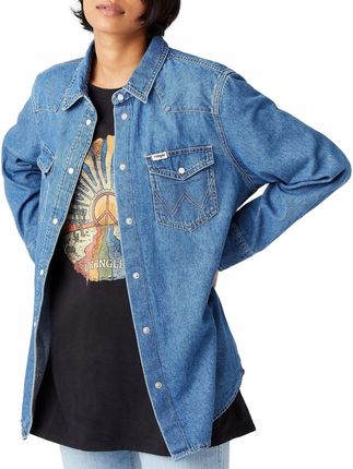 Koszula Wrangler Shirt W5S96OX8E Mid Indigo S