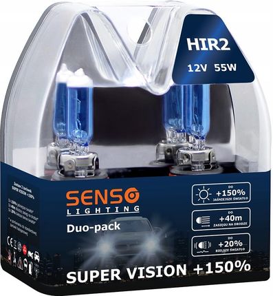 Senso Żarówki Super Vision 2X Hir2 Duo +150% Hir2 12V Sv Duo