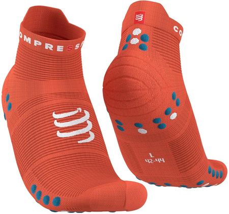 Compressport Skarpetki Kompresyjne Pro Racing Socks V4.0 Run Low Pomarańczowy