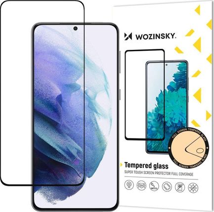 Wozinsky super wytrzymałe szkło hartowane Full Glue na cały ekran z ramką Case Friendly Samsung Galaxy S22+ S22 Plus czarny