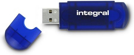 Integral Memory Plc INTEGRAL INFD128GBEVOBL Flashdrive Integral USB 128GB Flash Drive EVO blue