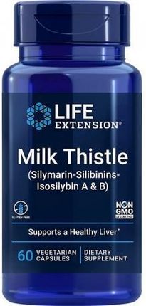 Life Extension - Ostropest Plamisty, Silymarin-Silibinins-Isosilybin A & B, 60 kaps.