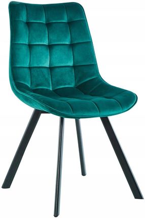 Krzesło J265 Zielone Tapicerowane Velvet Aksamit