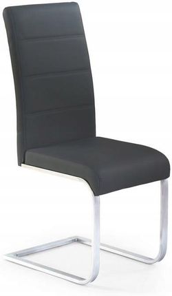 K85 Krzesło Tapicerowane Czarne Eco Skóra