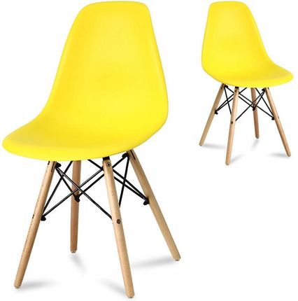 Paris Milan Logano Krzesło Krzesła Żółte 553Ab