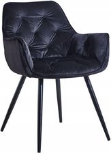 Krzesło Hf 058 Velvet Czarne Aksamit Cherry