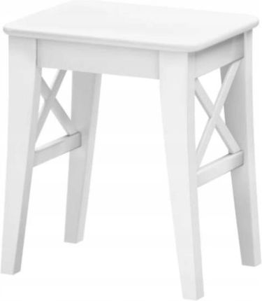Ikea Ingolf Stołek Krzesło Biały Drewniany 45Cm
