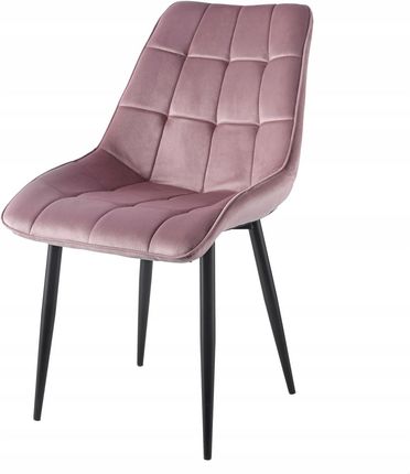 Krzesło Velvet Róż Welur Salon J262 Aksamitne