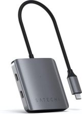 Zdjęcie Satechi - 4-Port Usb-C Hub Poczwórny Adapter Ciemnoszary (STUC4PHM) - Legionowo