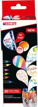 Faber Castell Zestaw Pisaków Pędzelkowych Colour Happy Box E-1340 Edding