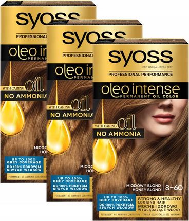 Syoss 3X Farba Do Włosów Miodowy Blond Bez Amoniaku