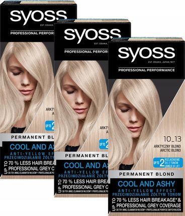 Syoss 3X Farba Do Włosów Arktyczny Blond Rozjaśniająca