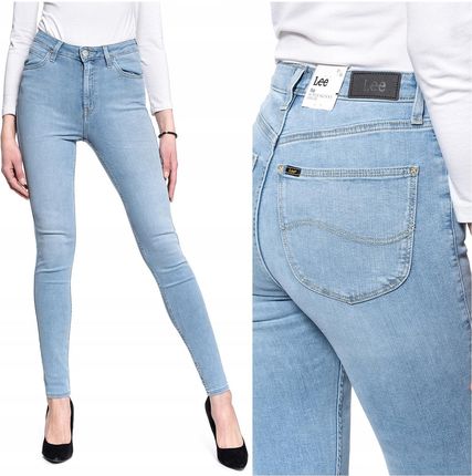 Wrangler High Rise Damskie Spodnie Jeans W30 L32