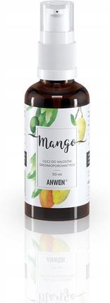 Anwen Olej Do Włosów Średnioporowatych Mango 50 ml