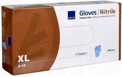 Zdjęcie Abena Rękawice Nitrylowe Bez Pudrowe Niebieskie Xl - Morąg