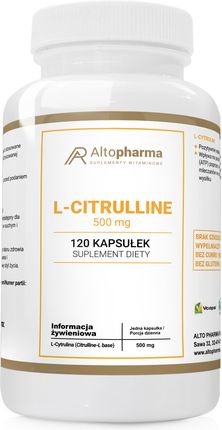 Alto Pharma L-cytrulina 500mg 120 kaps.
