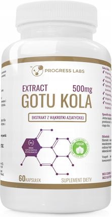 Progress Labs Gotu Kola Extract 500mg Wąkrotka Azjatycka 60kaps