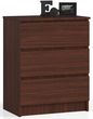 Komoda Szafka Stolik 60Cm 3 Szuflady Wenge