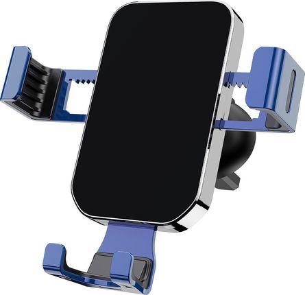 Hurtel Grawitacyjny uchwyt samochodowy do smartfona na kratkę nawiewu niebieski (YC12)