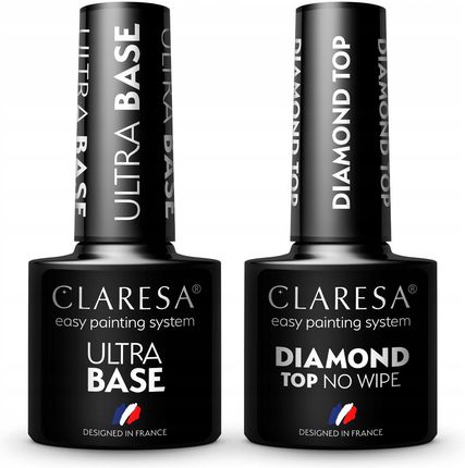CLARESA 2X  = ULTRA BASE BAZA + TOP DIAMOND NO WIPE